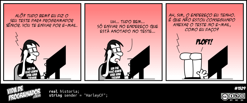 Vida de Programador - Tirinha #1529